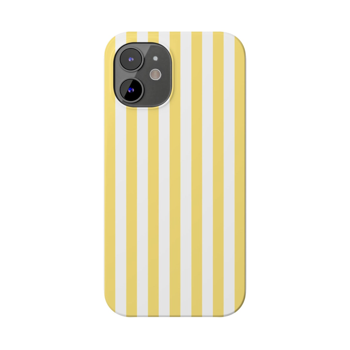 Yellow Striped Summer Slim iPhone Case