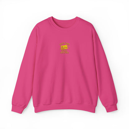Face Card Never Declines Embroidered Crewneck Sweatshirt