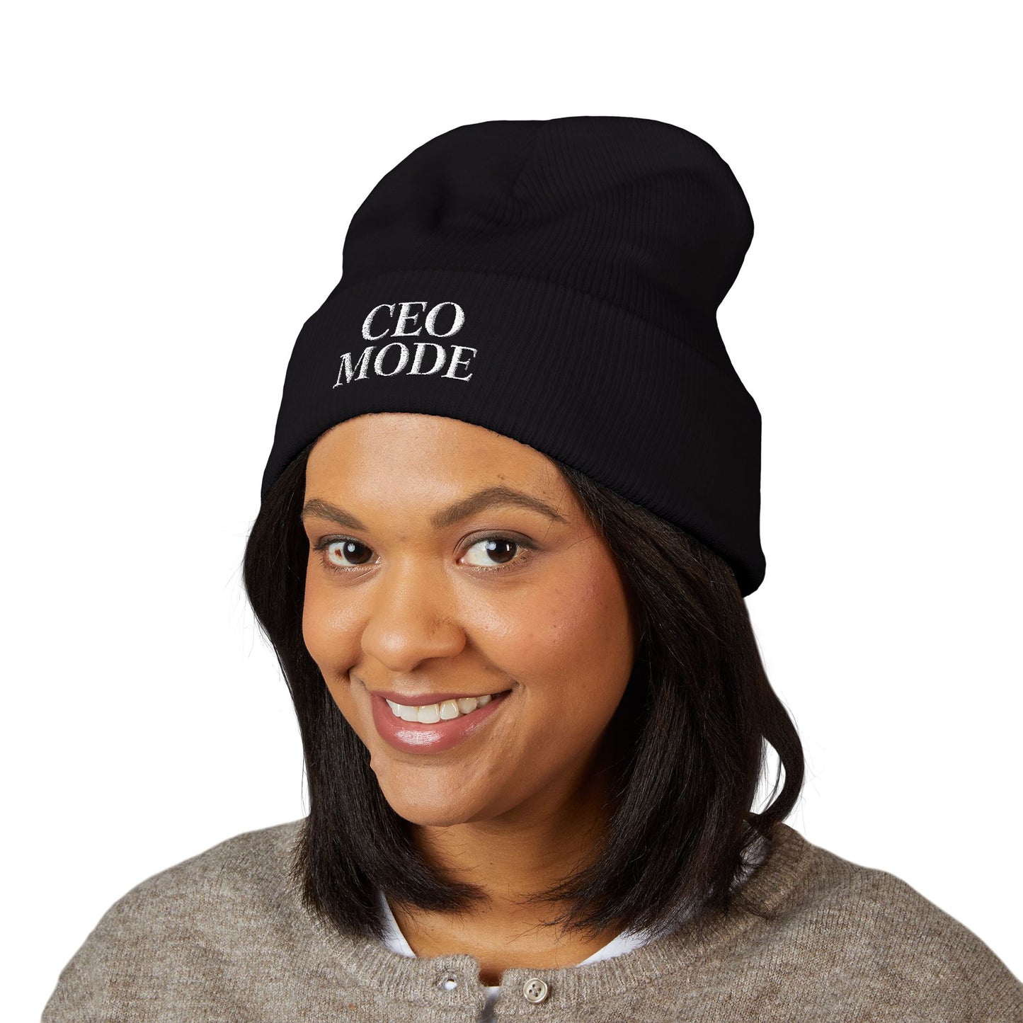 CEO Mode Embroidered Classic Cuffed Beanie