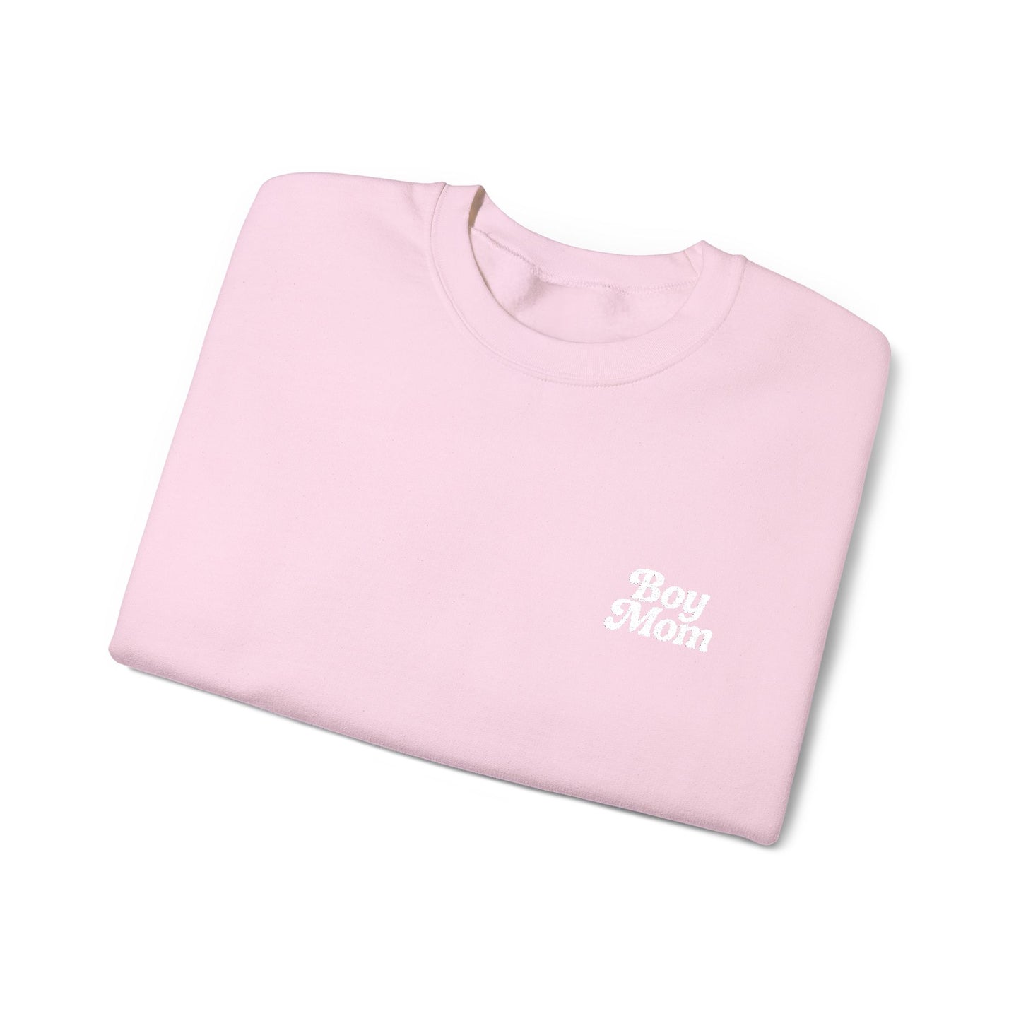 Boy Mom Retro Embroidered Crewneck Sweatshirt