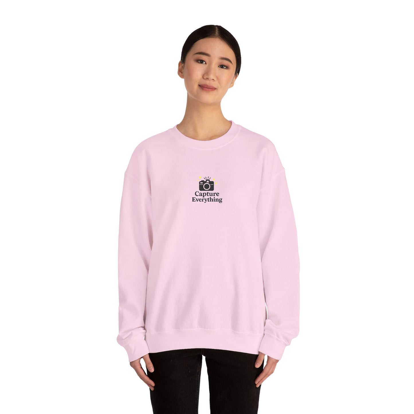Capture Everything Embroidered Crewneck Sweatshirt