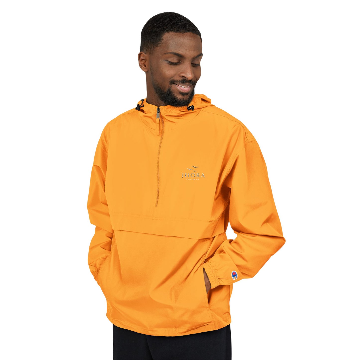 Jhora California Personalized Embroidered Packable Anorak Windbreaker Jacket