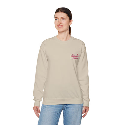 The Remote Nurse Embroidered Crewneck Sweatshirt