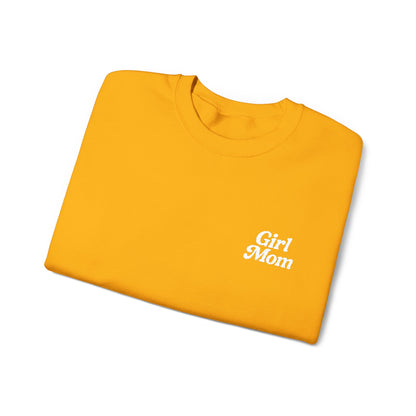 Girl Mom Retro Embroidered Crewneck Sweatshirt