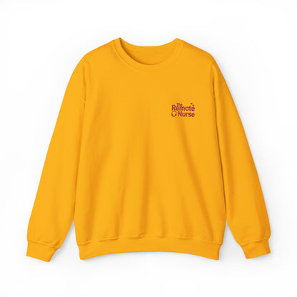 The Remote Nurse Embroidered Crewneck Sweatshirt