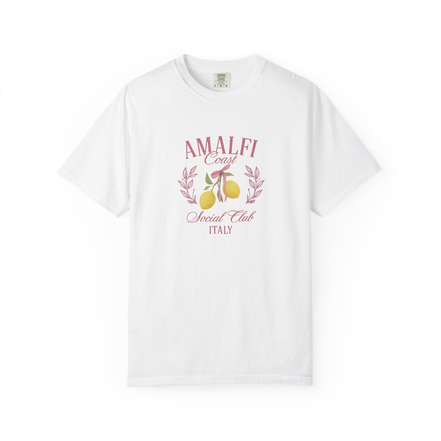 Amalfi Coast Social Club Pink Oversized T-shirt