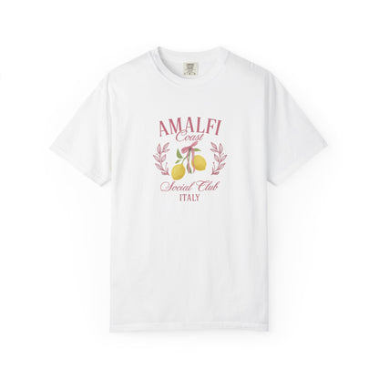 Amalfi Coast Social Club Pink Oversized T-shirt