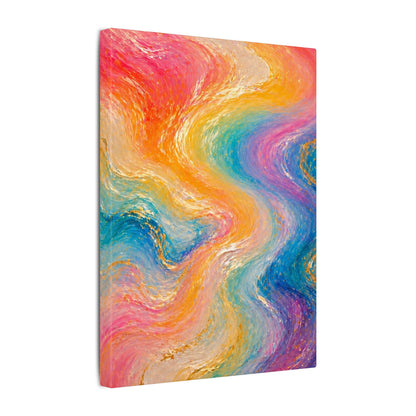 Rainbow Wave — Matte Canvas Wall Art