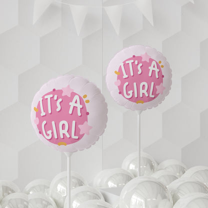 It's a Girl Star Gender Reveal 11" Balloon
