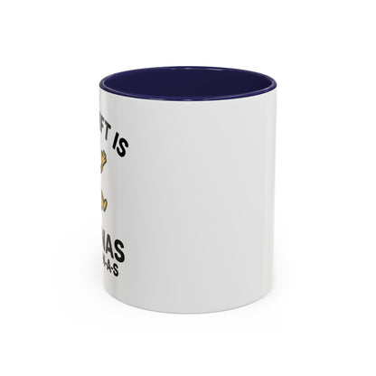 This Shift is Bananas Dancing Accent Mug (11, 15 oz)