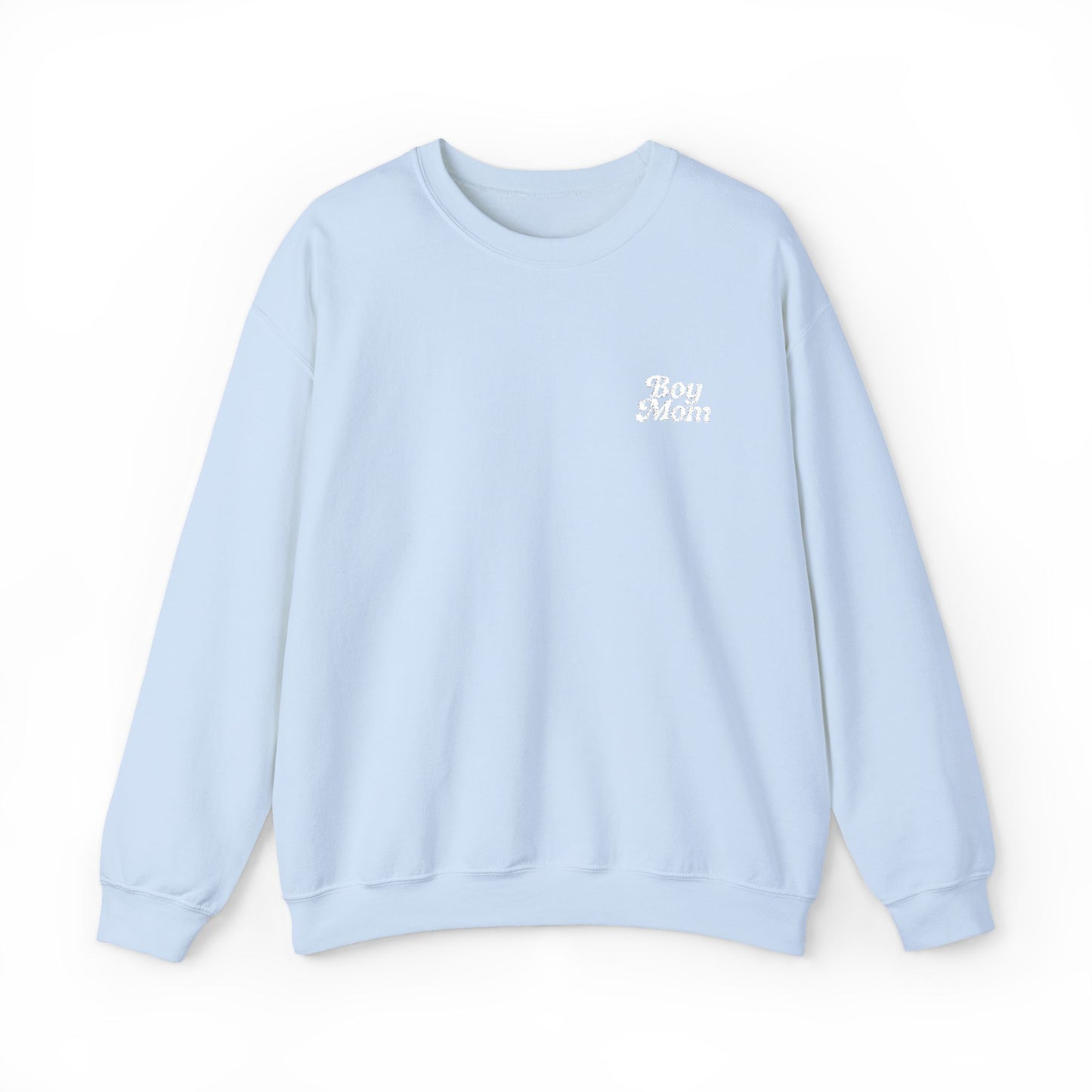 Boy Mom Retro Embroidered Crewneck Sweatshirt