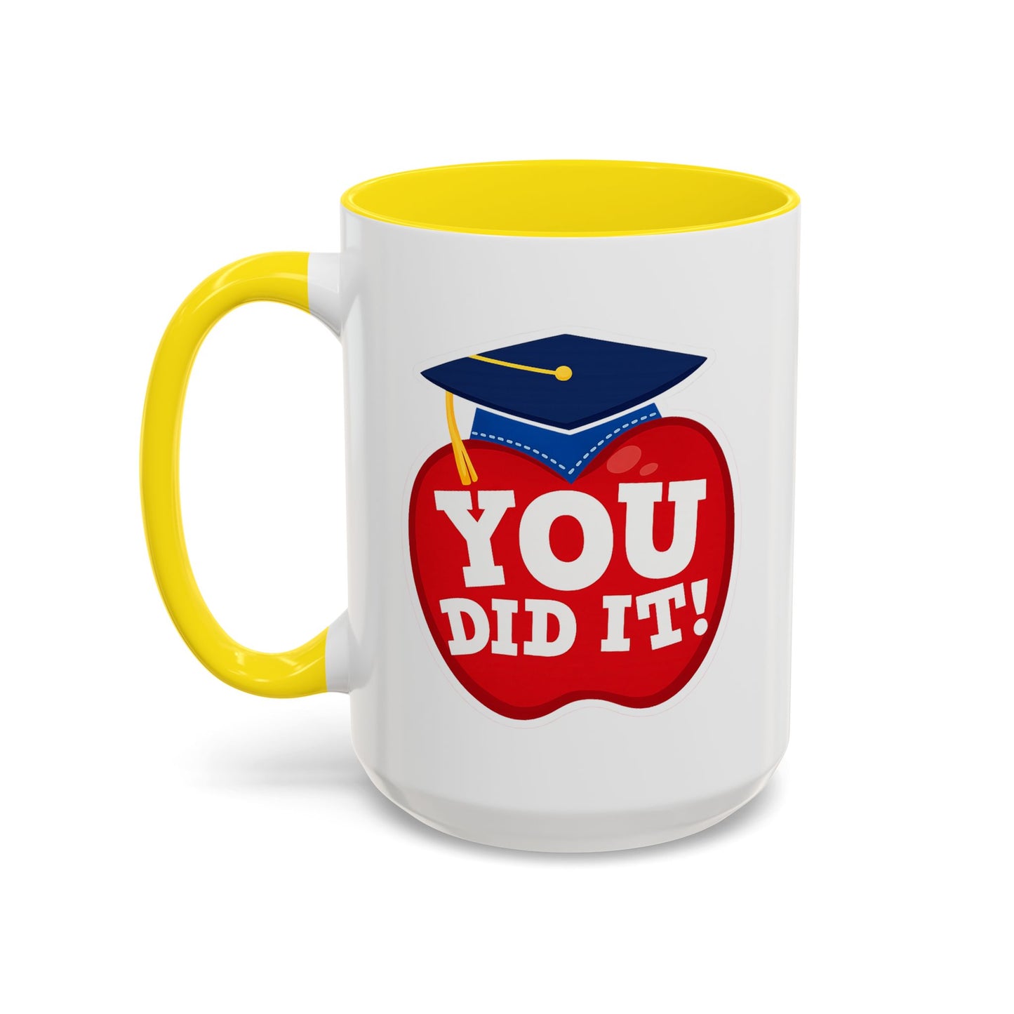 You Did It! Graduation Apple Accent Coffee Mug (11/15oz)