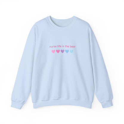 Nurse Life is Best Heavy Blend™ Crewneck Sweatshirt