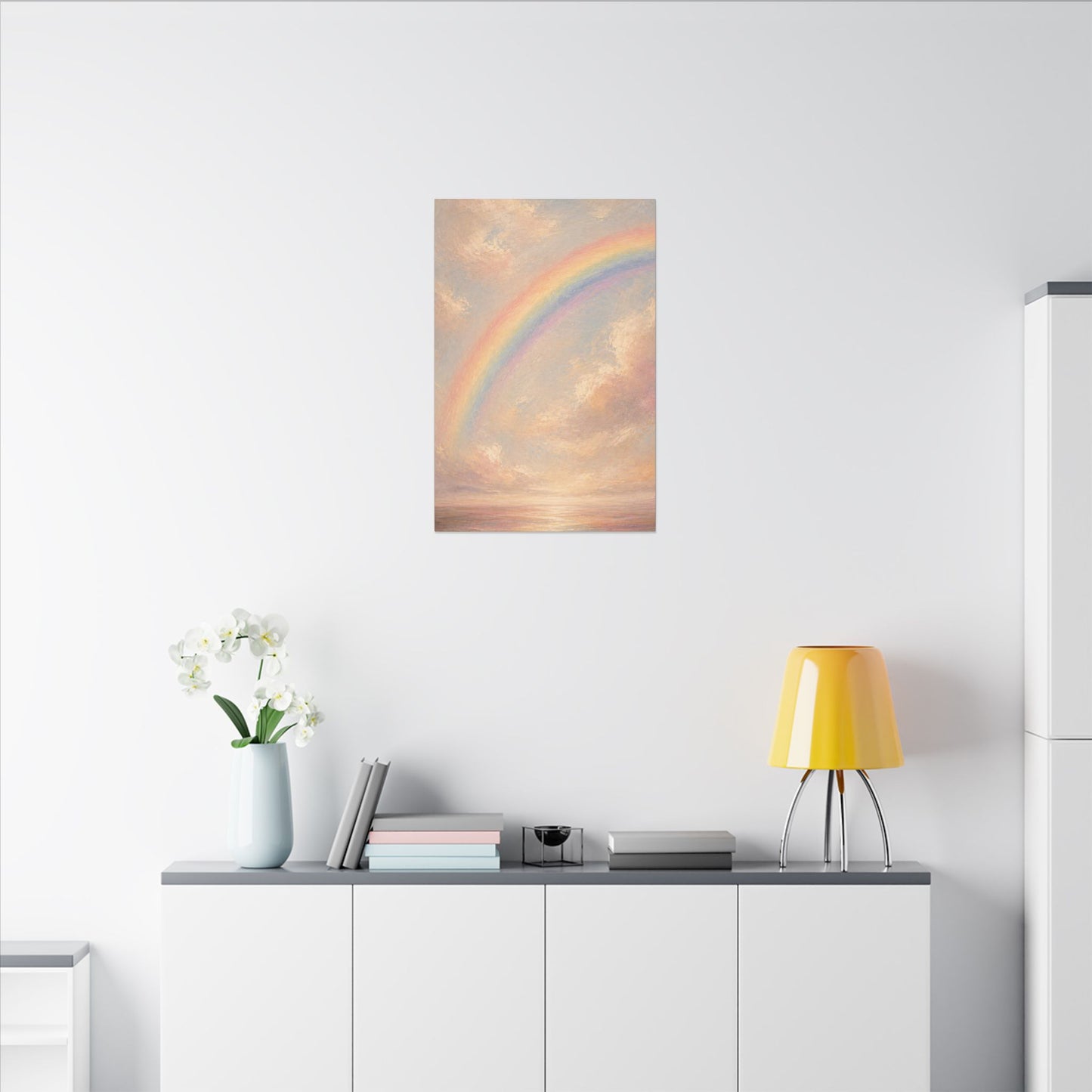Rainbow Horizon Canvas Print — Matte Stretched Canvas
