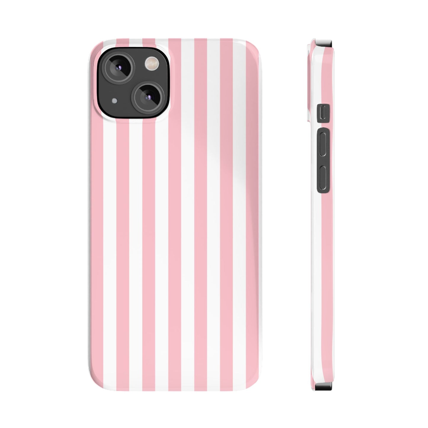 Pink Striped Summer Slim iPhone Case