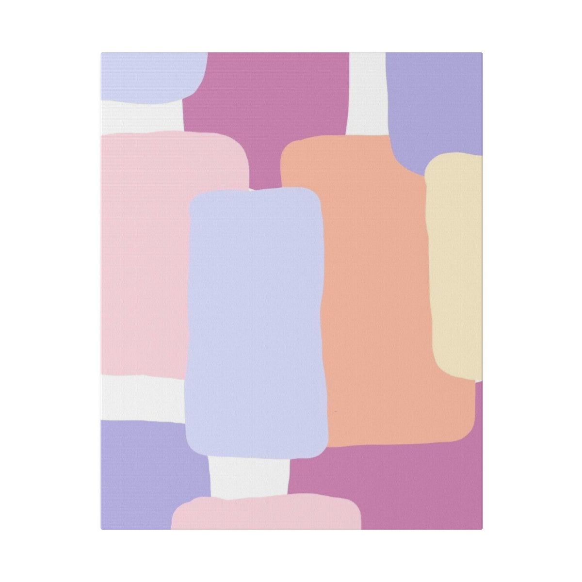 Technicolor Beat Matte Canvas, Stretched