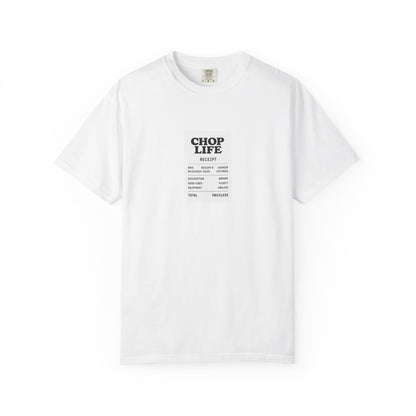 Chop Life Receipt Oversized T-shirt