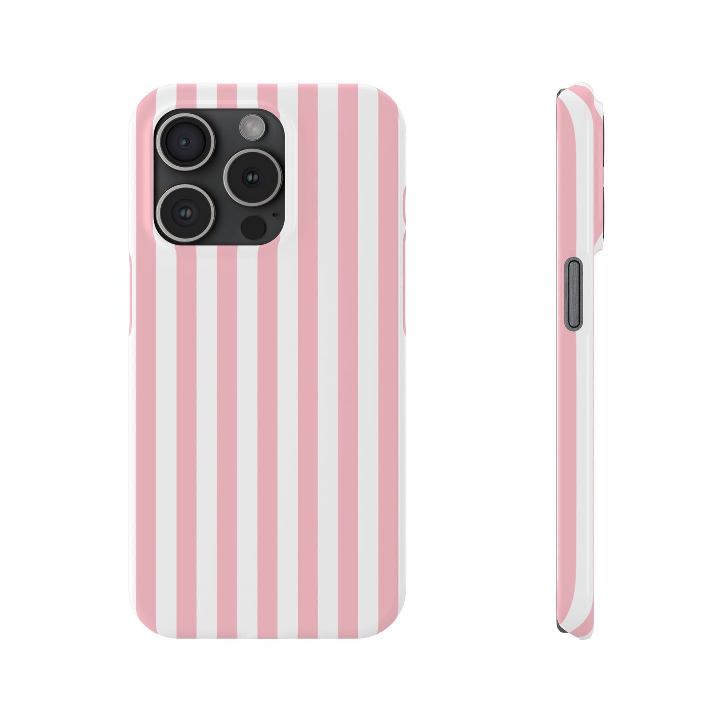 Pink Striped Summer Slim iPhone Case