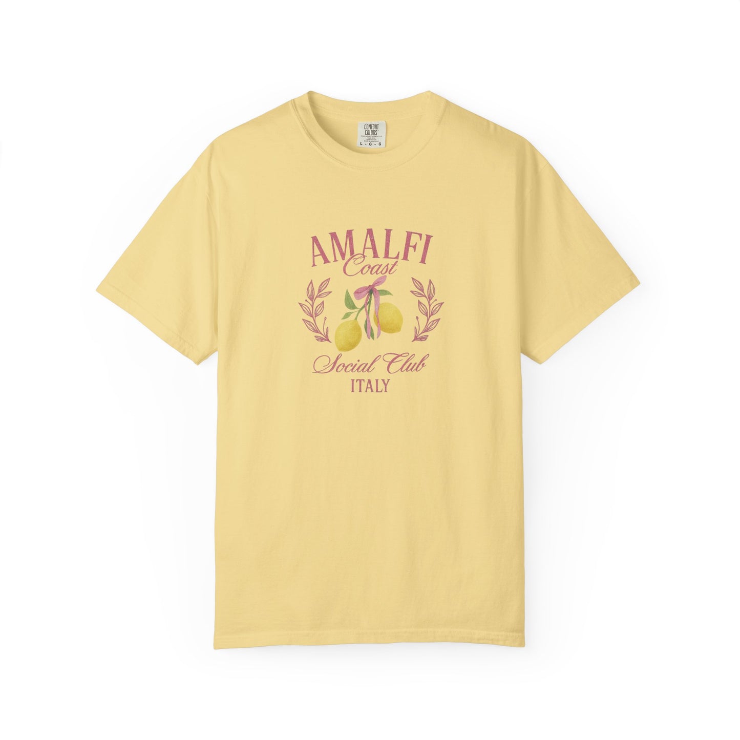Amalfi Coast Social Club Pink Oversized T-shirt