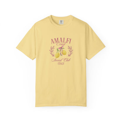Amalfi Coast Social Club Pink Oversized T-shirt