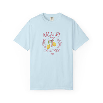 Amalfi Coast Social Club Pink Oversized T-shirt
