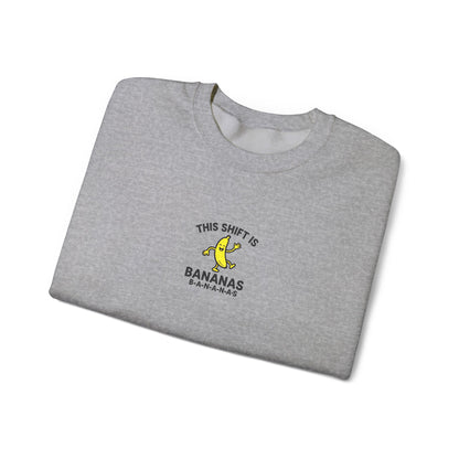 This Shift is Bananas Dancing Embroidered Crewneck Sweatshirt