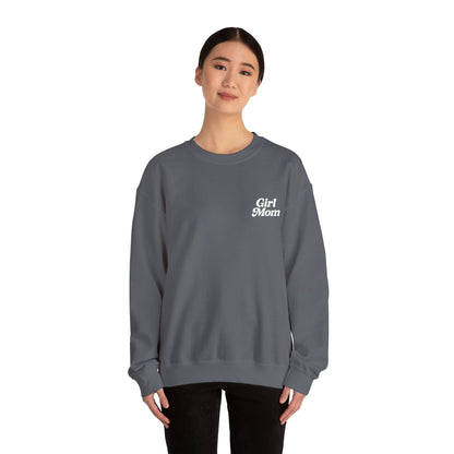Girl Mom Retro Embroidered Crewneck Sweatshirt