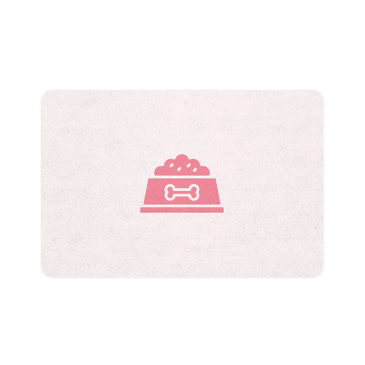 Pink Bowl Pet Food Mat