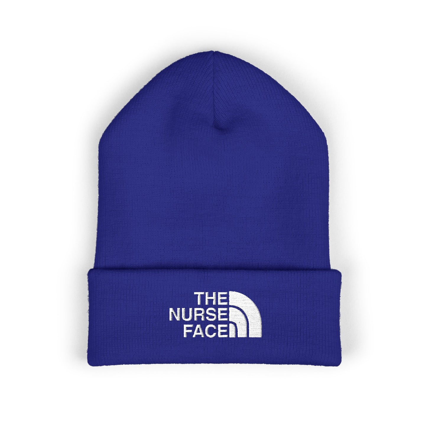 The Nurse Face Embroidered Classic Cuffed Beanie