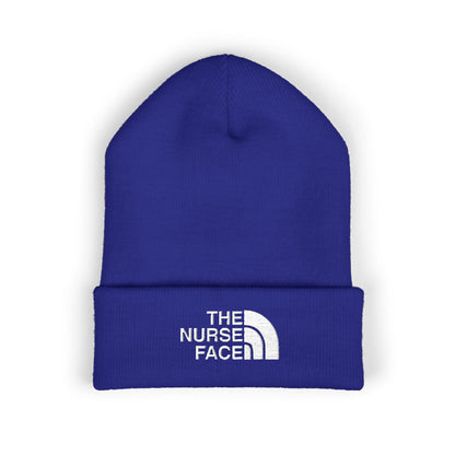 The Nurse Face Embroidered Classic Cuffed Beanie