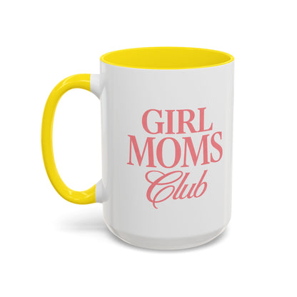 Girl Moms Club Accent Coffee Mug — 11/15oz