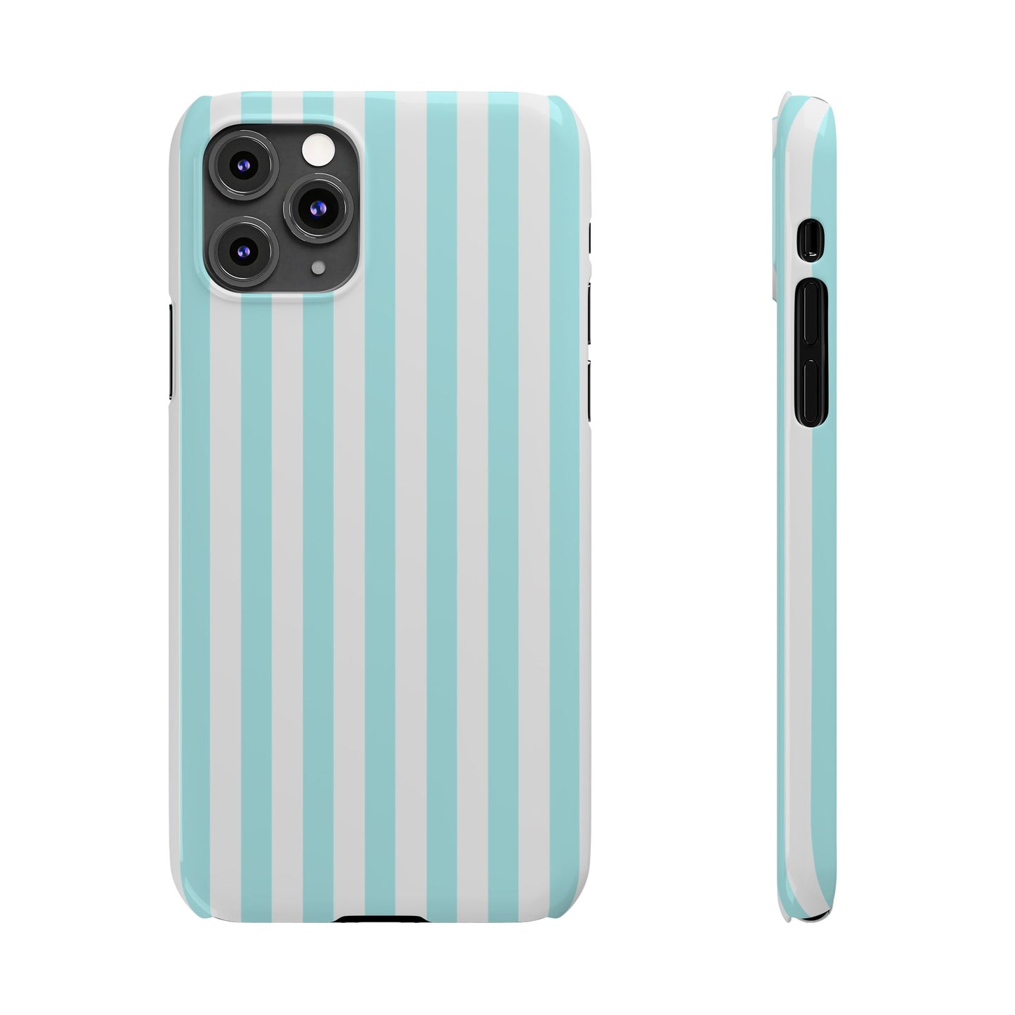 Blue Striped Summer Slim iPhone Case