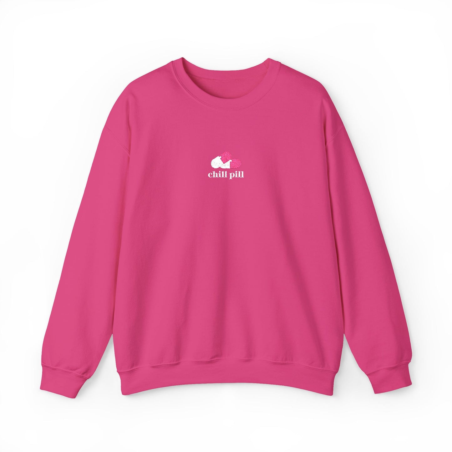 Chill Pill Embroidered Crewneck Sweatshirt