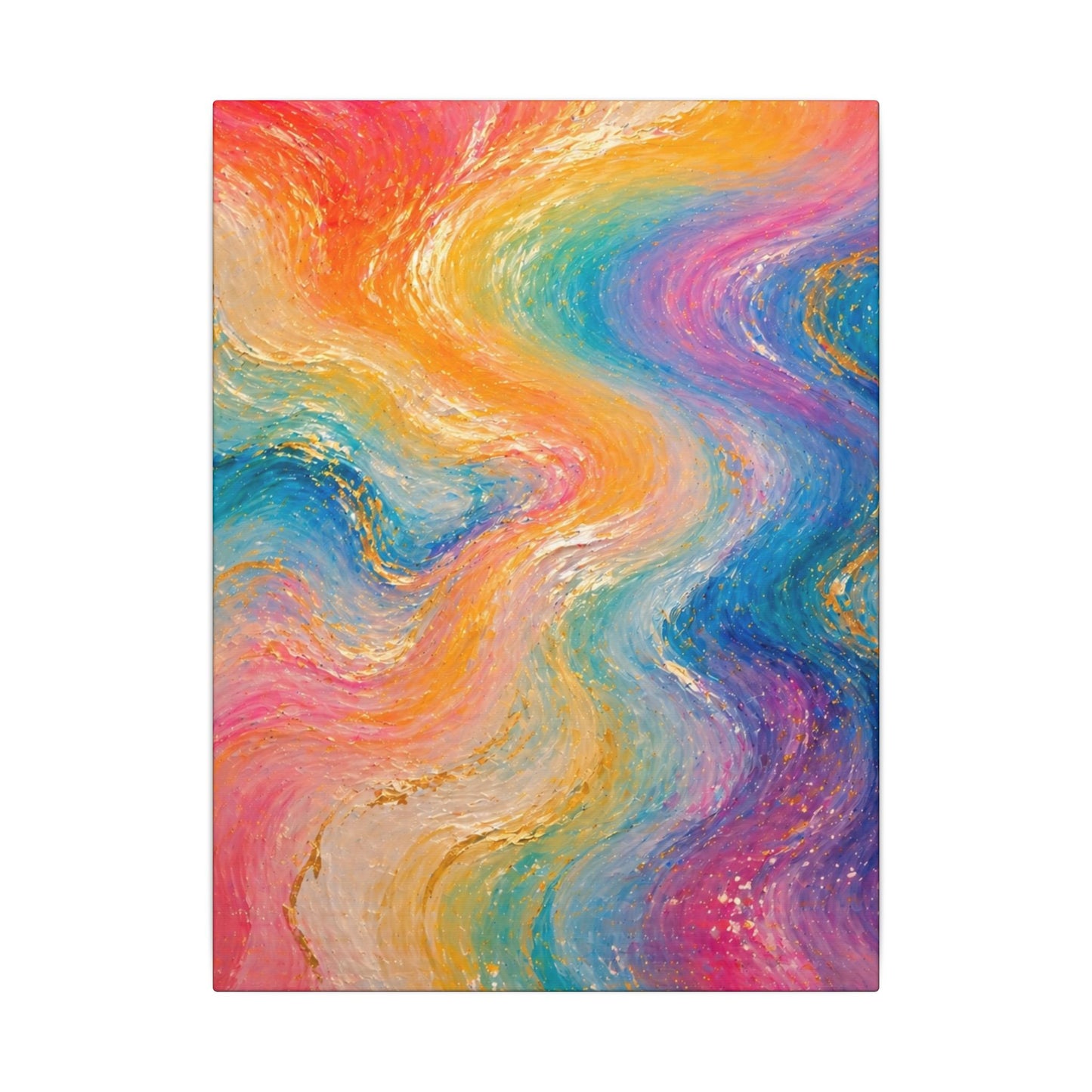 Rainbow Wave — Matte Canvas Wall Art