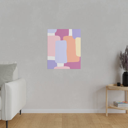 Technicolor Beat Matte Canvas, Stretched