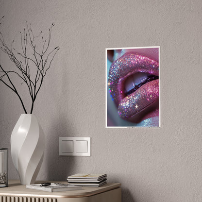 Glitter Lip Gloss Poster