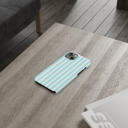 Blue Striped Summer Slim iPhone Case