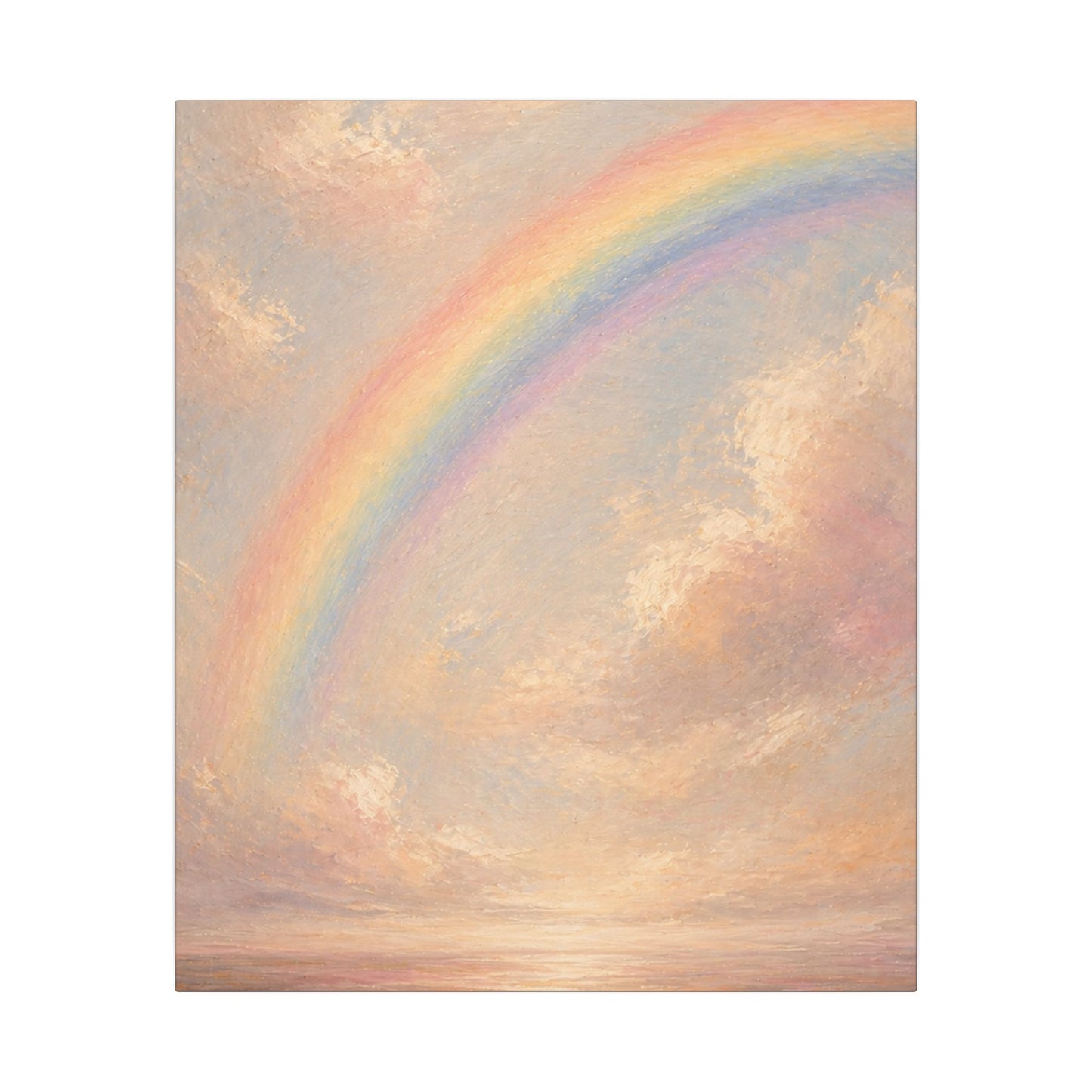 Rainbow Horizon Canvas Print — Matte Stretched Canvas