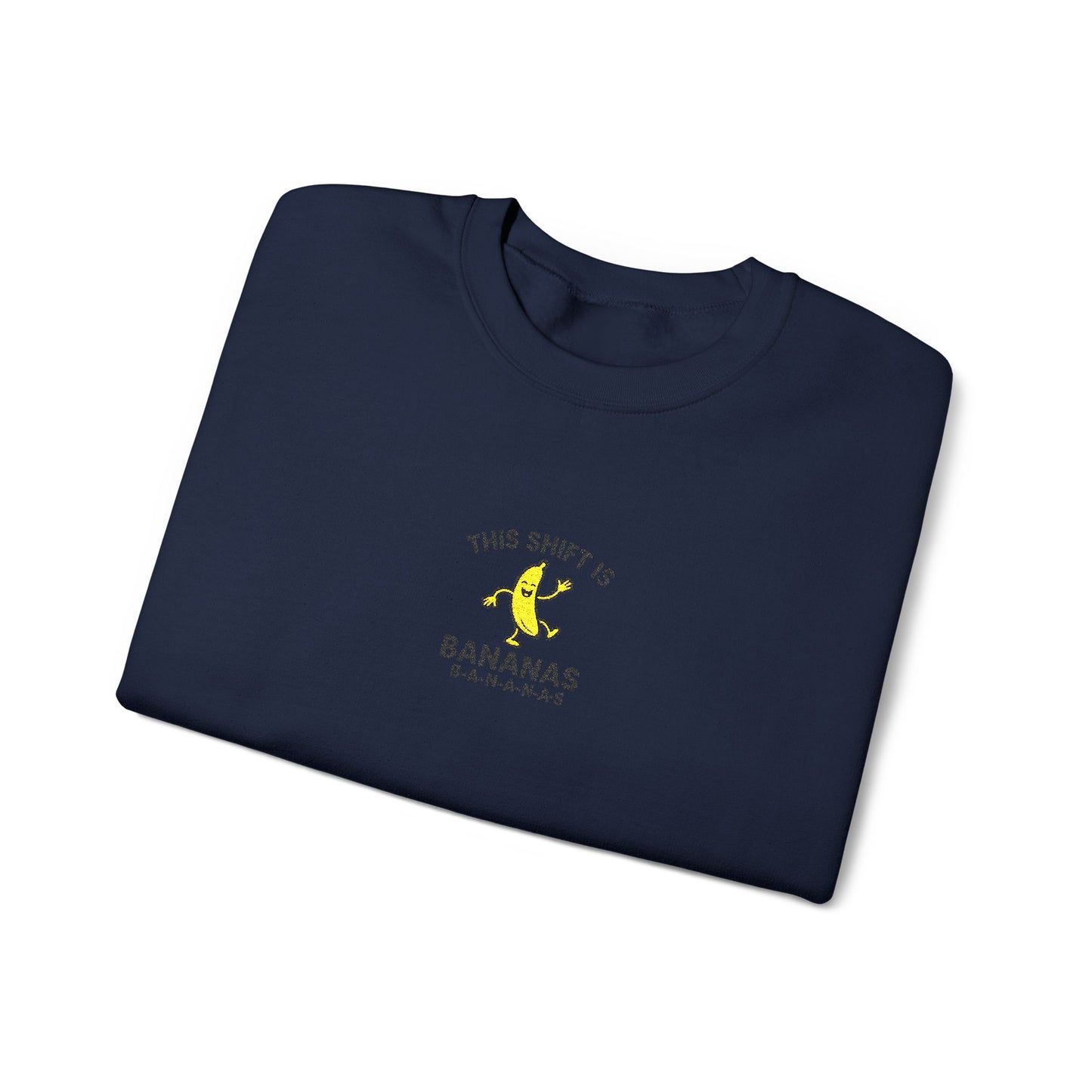 This Shift is Bananas Dancing Embroidered Crewneck Sweatshirt