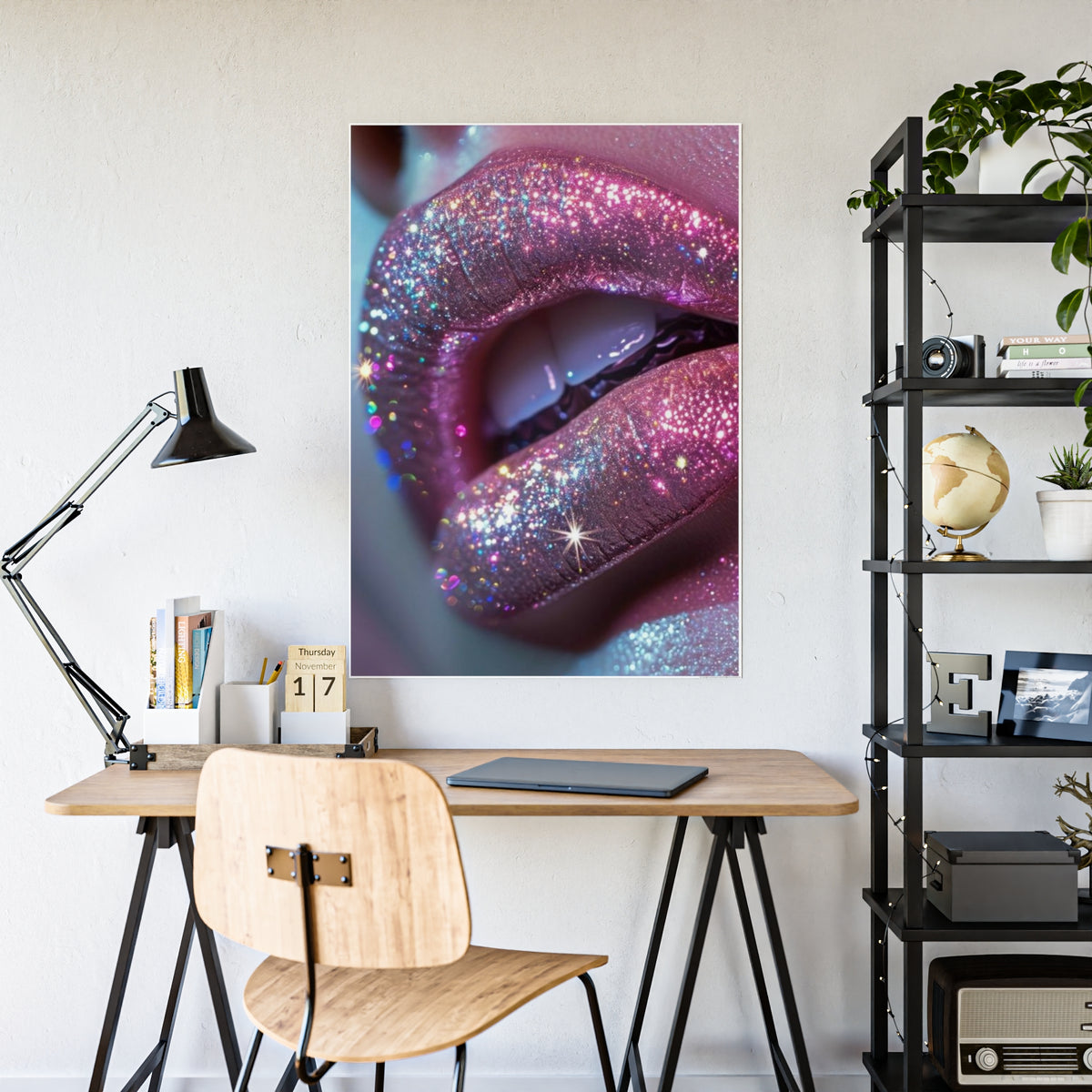 Glitter Lip Gloss Poster
