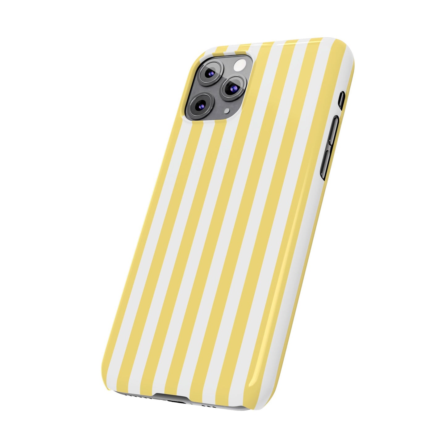 Yellow Striped Summer Slim iPhone Case