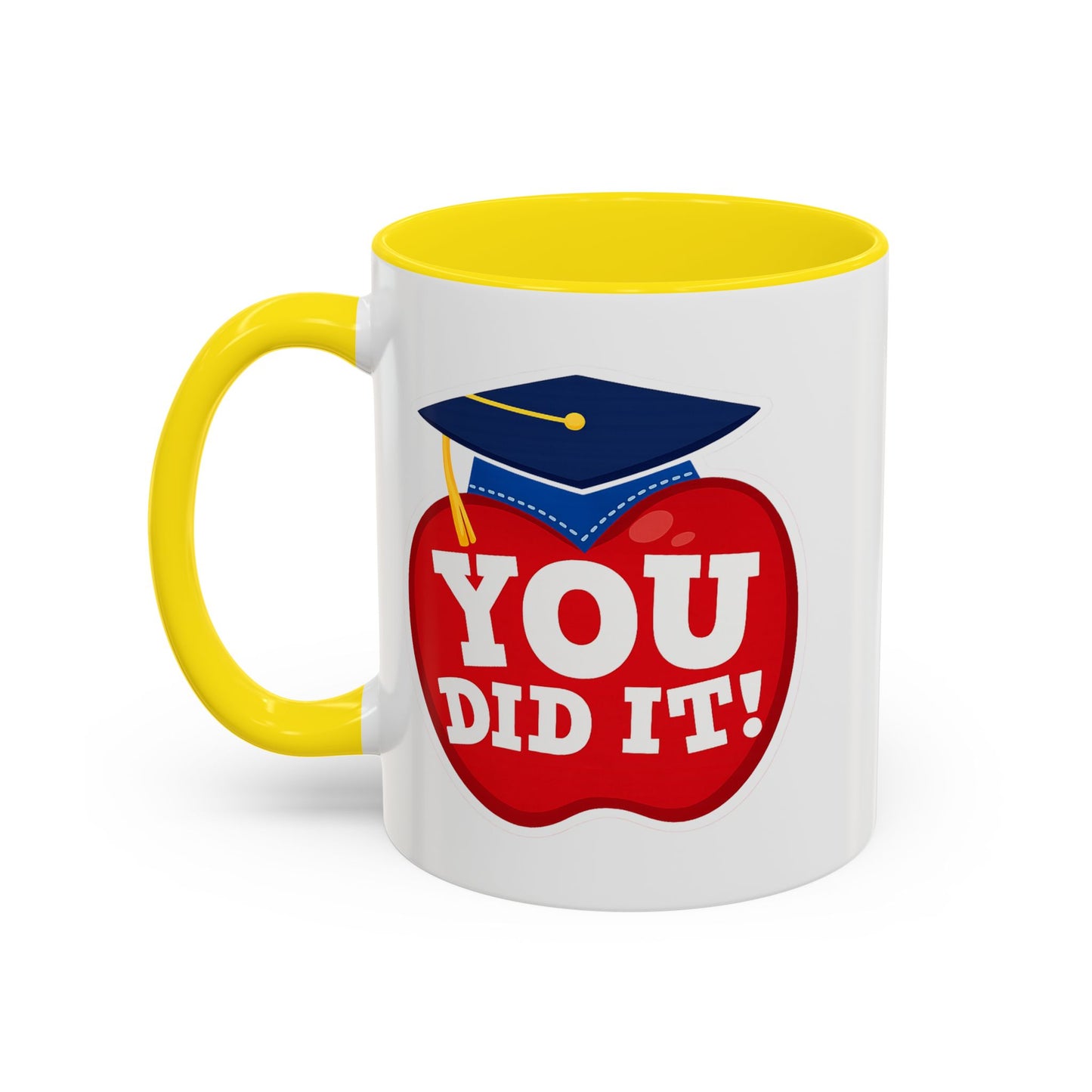 You Did It! Graduation Apple Accent Coffee Mug (11/15oz)