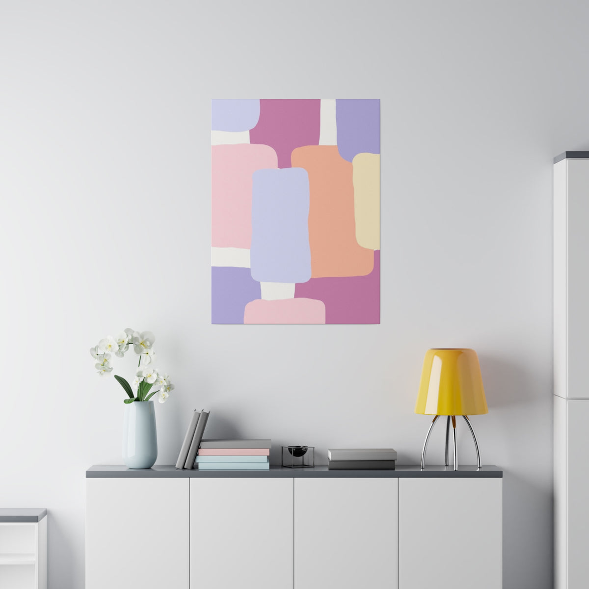 Technicolor Beat Matte Canvas, Stretched
