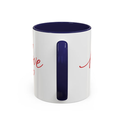 Love Script Accent Coffee Mug – Romantic Heart 11/15oz
