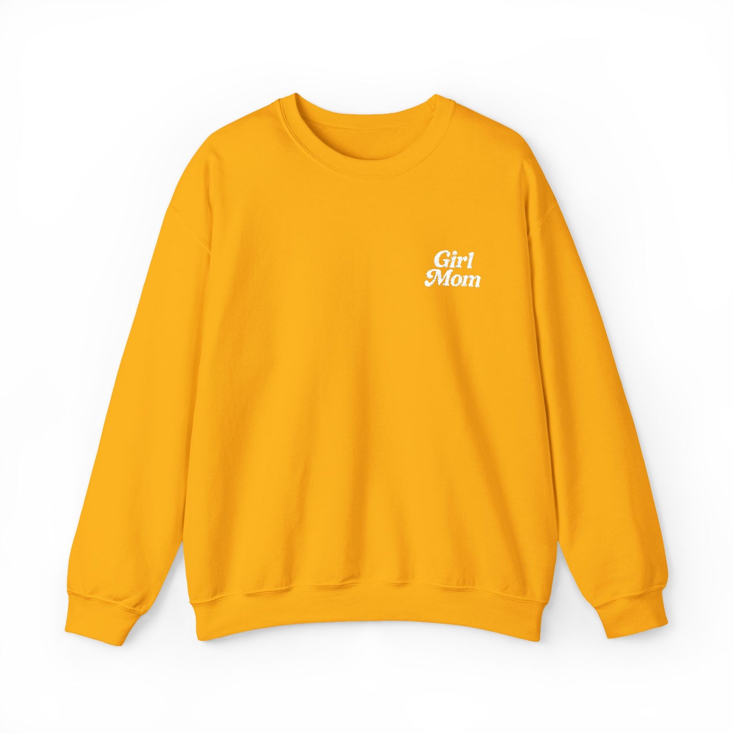 Girl Mom Retro Embroidered Crewneck Sweatshirt