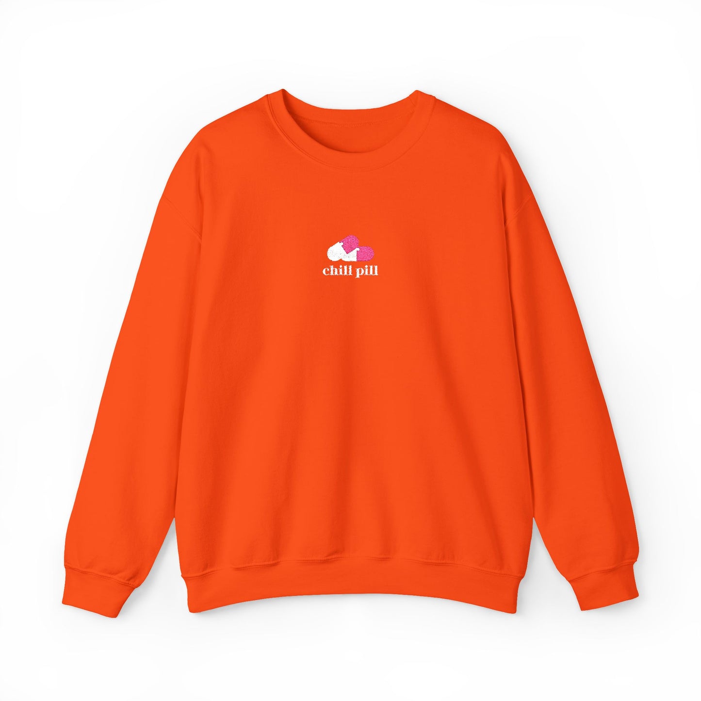 Chill Pill Embroidered Crewneck Sweatshirt