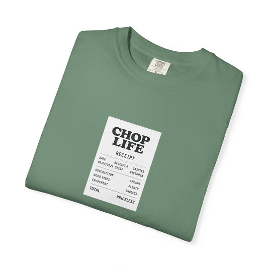 Chop Life Receipt Oversized T-shirt