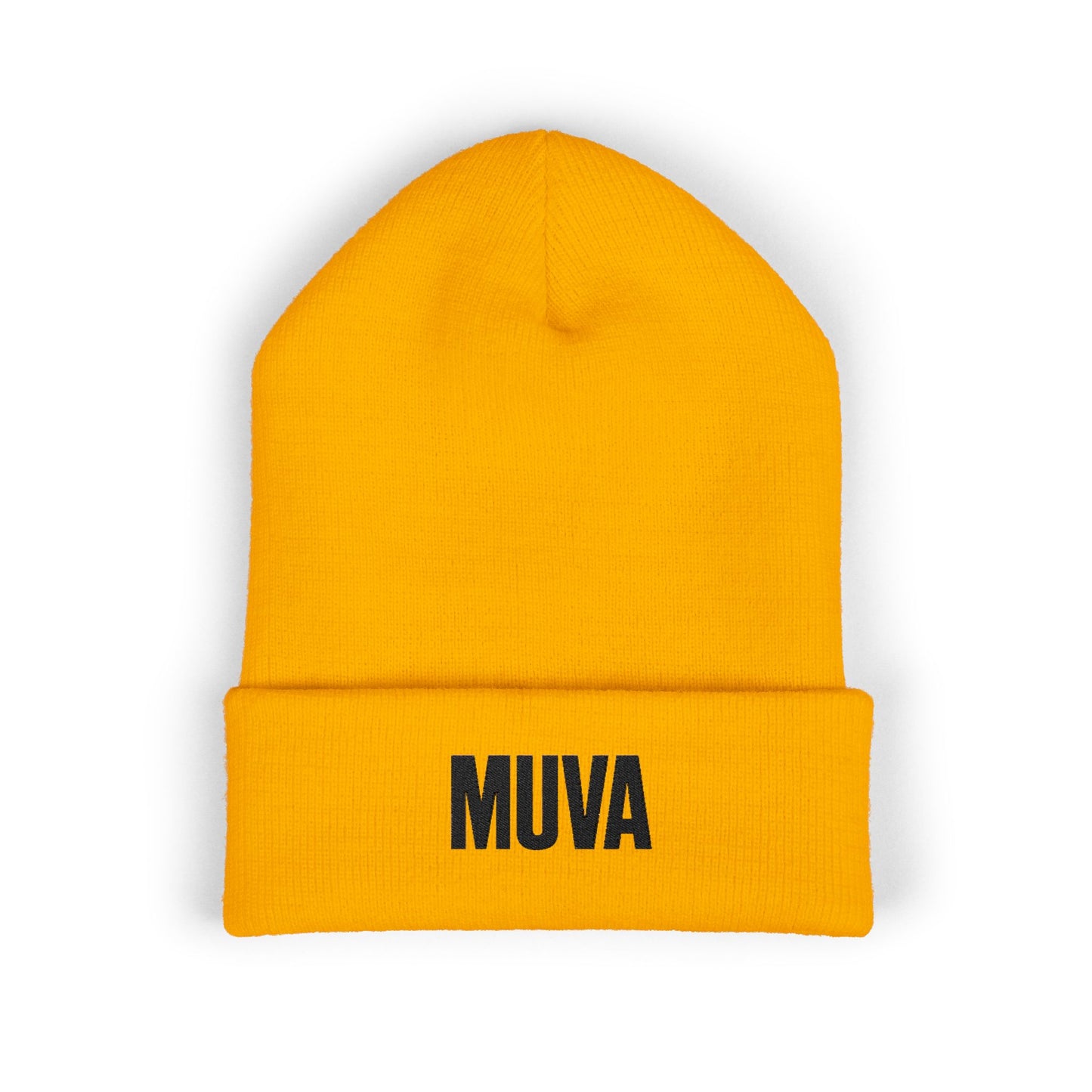 MUVA Embroidered Classic Cuffed Beanie