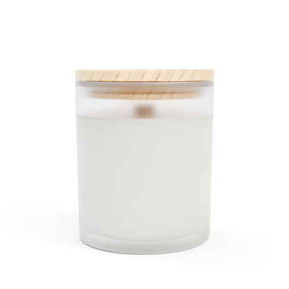Light for Rest and Reset Frosted Glass Woodwick Candle