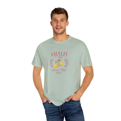 Amalfi Coast Social Club Pink Oversized T-shirt